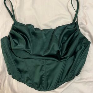 Emerald Green Urban Outfitters Corset